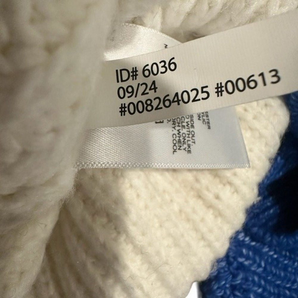 Express Colorblock Mock Neck Cable Knit Sweater C… - image 8